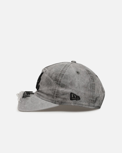 New Era Atlanta Braves 'Cutoff Visor' 9FORTY Snapback Washed Black
