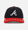 New Era Atlanta Braves 'Visor Embellishment' 9FORTY A-Frame Snapback Official Team Colors