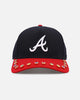 New Era Atlanta Braves 'Visor Embellishment' 9FORTY A-Frame Snapback Official Team Colors