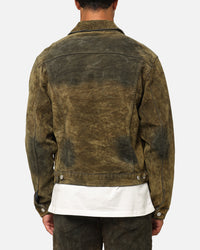 MNML SL3 Suede Jacket Olive/Black