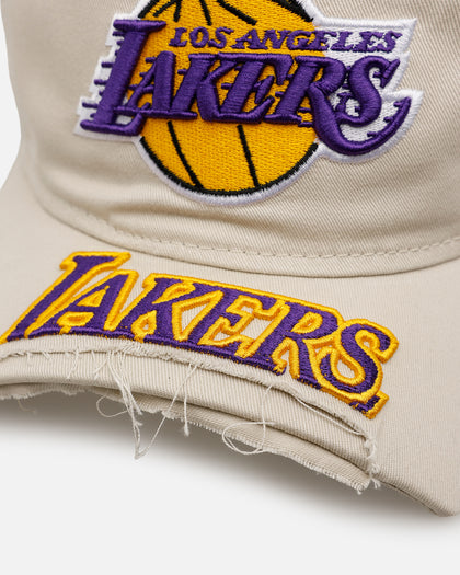 New Era Los Angeles Lakers 'Cut-Off Visor' 9FORTY Snapback Stone
