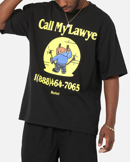 Market Smiley Call My Lawyer T-Shirt Black