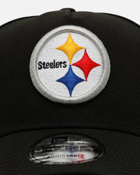 New Era Pittsburgh Steelers 'Black And Team Color' 9FORTY A-Frame Snapback Black/Official Team Color