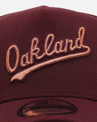 New Era Oakland Athletics 'Penny' 9FORTY A-Frame Snapback Maroon