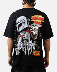 73Studio Star Wars Mando And Grogu Comic T-Shirt Black