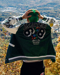 Loiter Flaws Varsity Jacket Green/Off White