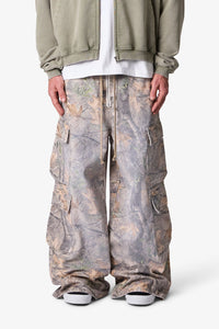 MNML Rave Double Cargo Pants Grass Camo