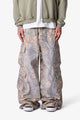 MNML Rave Double Cargo Pants Grass Camo
