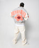 Loiter Flower Varsity Jacket Light Grey/Off White