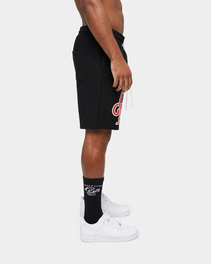 Carre Volle Rose Sweat Shorts Washed Black