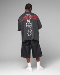 Loiter Hardcore Premium T-Shirt Washed Black