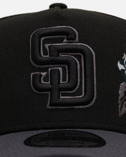 New Era San Diego Padres 'Stealth Roses' 9FORTY A-Frame Snapback Black