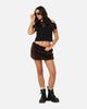Ed Hardy Women's Bizzard Mini Skirt Brown