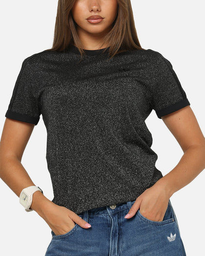 Adidas Women's Lurex Cali T-Shirt Black
