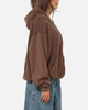 American Thrift Zip Hoodie Washed Brown