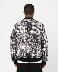 Ksubi Autograph Bomber Jacket Black/White