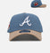 New Era Atlanta Braves 'Easy Breezy' 9FORTY A-Frame Snapback Blue/Tan