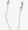 MNML Pearl Wallet Chain Belt White