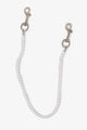 MNML Pearl Wallet Chain Belt White