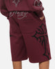 Ed Hardy Trinity Baggy Sweat Shorts Plum