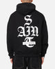 Saint Morta Gothic Stack Boxy Hoodie Black