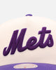 Mitchell & Ness New York Mets 'Chainstitch Wordmark' Pro Pinch Snapback Purple
