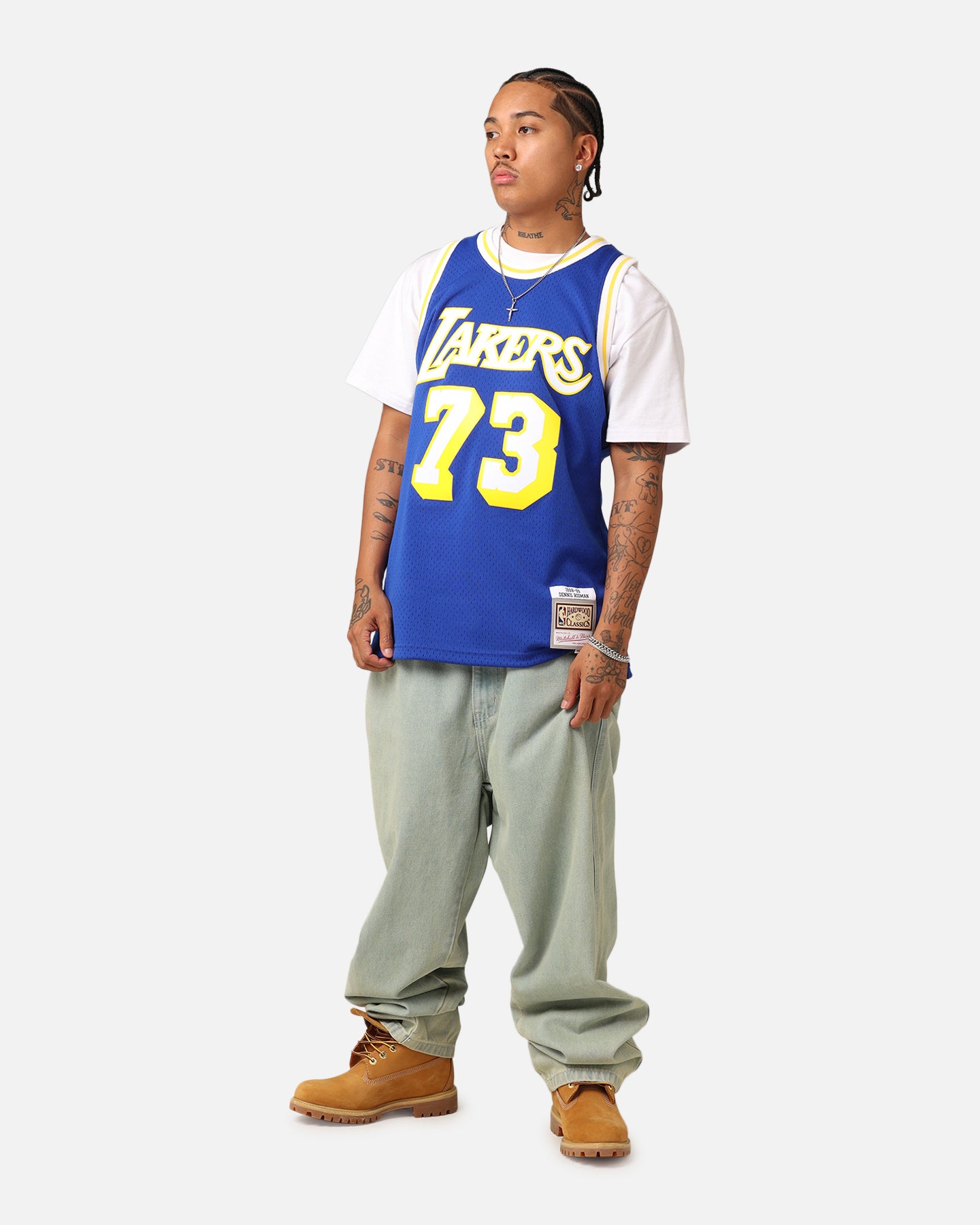 Mitchell & Ness ロッドマン レイカーズ ユニフォーム 98-99 Mitchell & Ness Los Angeles Lakers Dennis Rodman '98-99 College