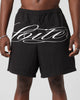 Loiter Script Walk Shorts Black