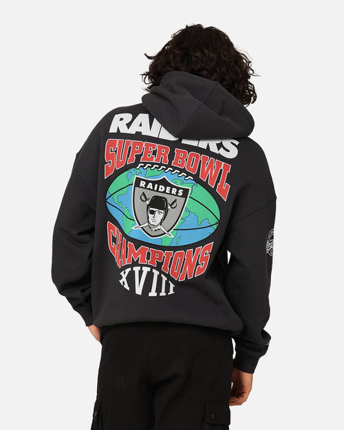 Mitchell & Ness Los Angeles Raiders Super Bowl World Hoodie Faded Black