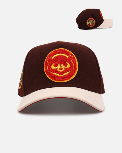 New Era Chicago Cubs 'Members Only' 9FORTY A-Frame Snapback Brown