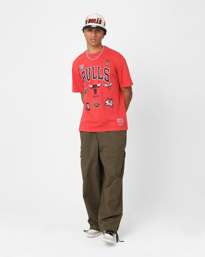 Mitchell & Ness Chicago Bulls Highway Logo T-Shirt Bulls Red