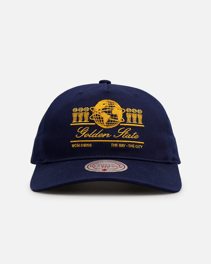 Mitchell & Ness Golden State Warriors 'Worldwide' Deadstock Snapback Navy
