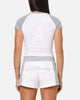Ed Hardy Women's Raglan Baby T-Shirt White/Grey