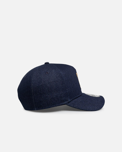 New Era Los Angeles Dodgers 'Denim Leather Patch' 9FORTY A-Frame Snapback Denim