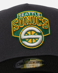 New Era Seattle SuperSonics 'Stealth 2.0' 9FORTY A-Frame Snapback Graphite