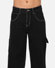 Saint Morta Amplus Fray Carpenter Jeans Contrast Black