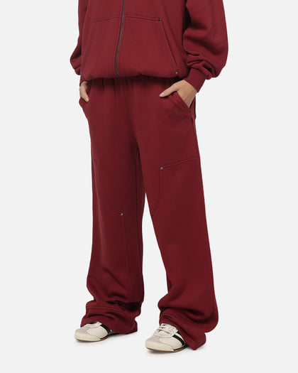 Carre Rivet Trackpants Burgundy