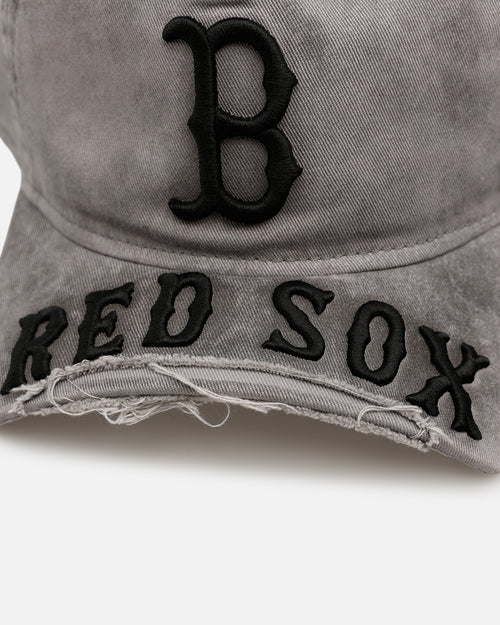 New Era Boston Red Sox 'Cutoff Visor' 9FORTY Snapback Washed Black