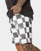 Saint Morta Vintage Checks Denim Shorts White/Black