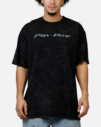 73Studio X Fallout Pipboy T-Shirt Black Acidwash