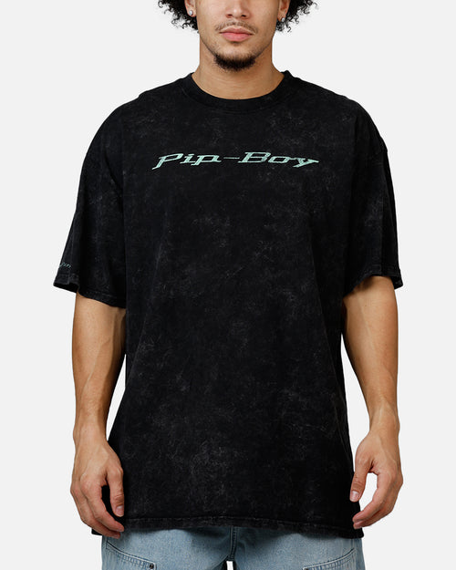 73Studio X Fallout Pipboy T-Shirt Black Acidwash