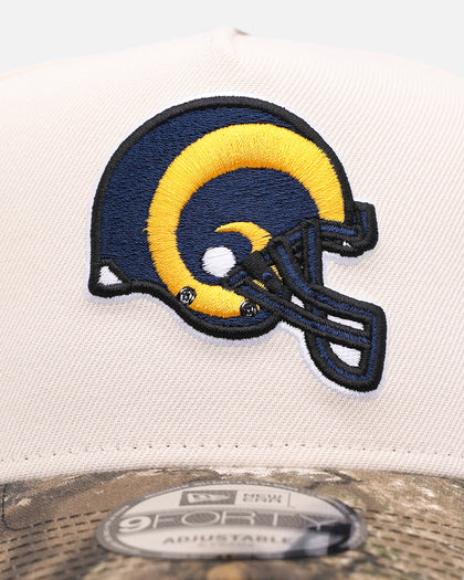 New Era Los Angeles Rams 'Realtree Visor' 9FORTY A-Frame Snapback Cream/Camo