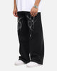 Saint Morta Amplus Tribal Rhinestone Jeans Black Shadow
