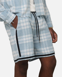 XXIII Plaid Ball Shorts Blue