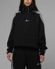 Loiter Hybrid Track Quarter Zip Black
