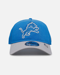 New Era Detroit Lions 'Washed Truckers' 9FORTY A-Frame Trucker Snapback Official Team Color