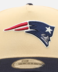 New Era New England Patriots 'Vintage' 9FORTY A-Frame Snapback Vegas Gold