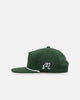 Malbon Nylon Structured Rope Snapback Evergreen/White