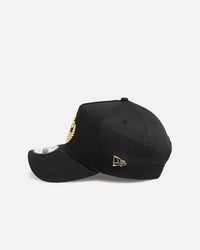 New Era X Culture Kings 'Chainstitch' 9FORTY A-Frame Snapback Black/Gold
