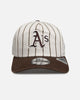 New Era Oakland Athletics 'Washed Stone Walnut' 19TWENTY Snapback Brown Pinstripe
